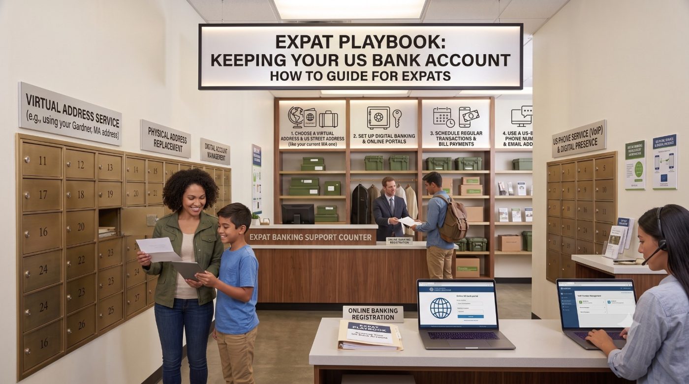 How to Keep Your US Bank Account While Living Abroad: The Expat Playbook 1 expat-banking-mailbox-rental-