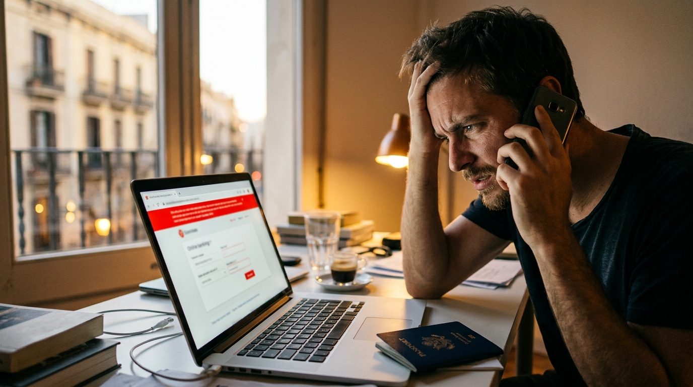 Bank Rejected Your Virtual Mailbox Address? Here Is Why 1 Person reviewing an online form after a bank rejected a virtual mailbox address