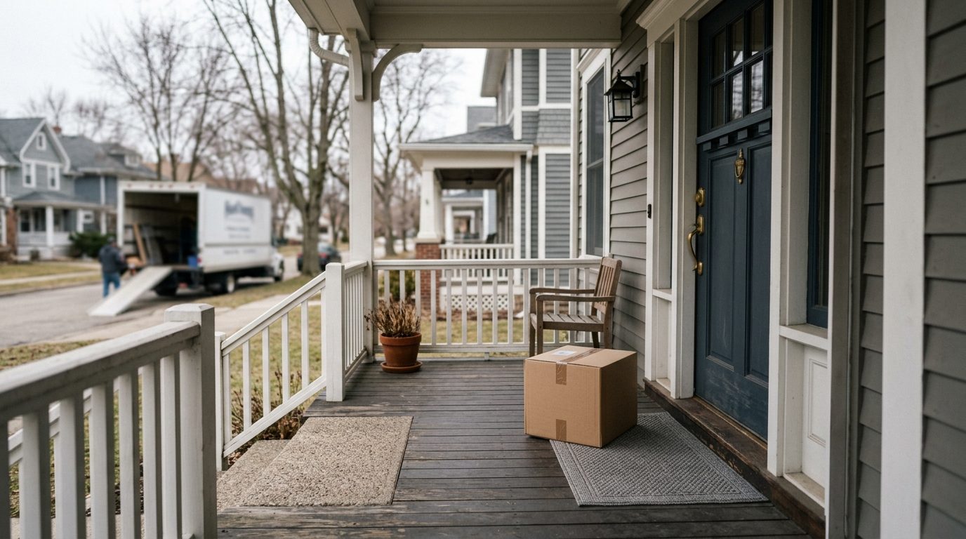 Does Mail Forwarding Include Packages? USPS vs. Private 12 Package delivered to an old address after a move, showing that USPS mail forwarding does not include all packages