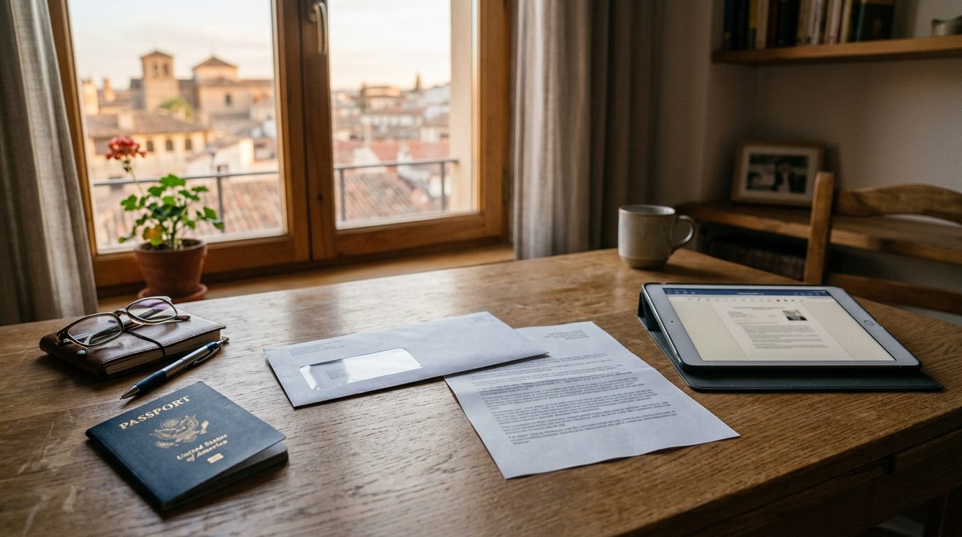 IRS and Social Security Mail While Living Abroad: A Guide 10 IRS notice and Social Security mail scanned to a tablet for a US citizen living abroad