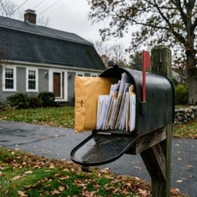 What Happens If You Don't Have a Registered Agent in MA 4 Certified legal notice left at an empty address, showing what happens if you don't have a registered agent in Massachusetts