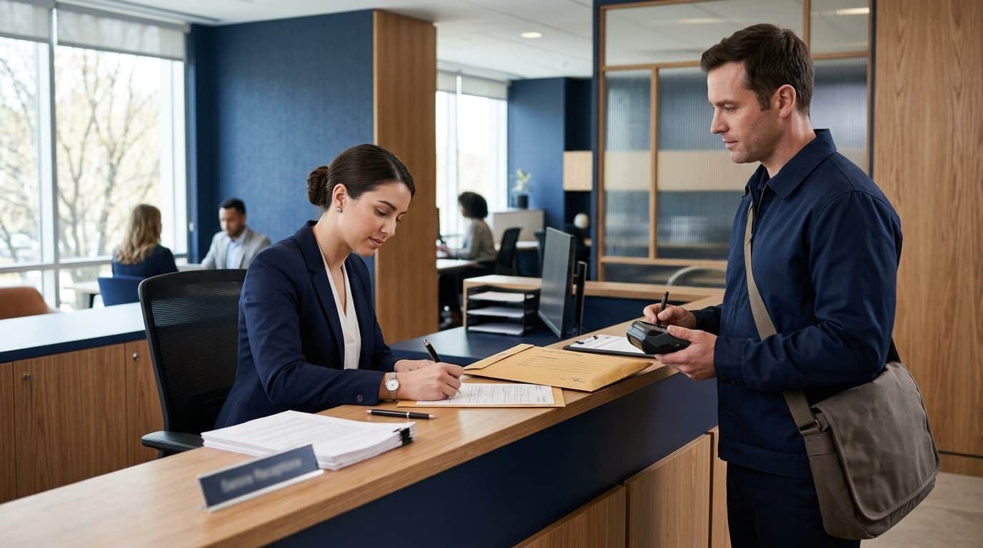 What Does a Registered Agent Do for an LLC? Plain Answers 1 Registered agent accepting service of process for an LLC at a staffed Massachusetts office